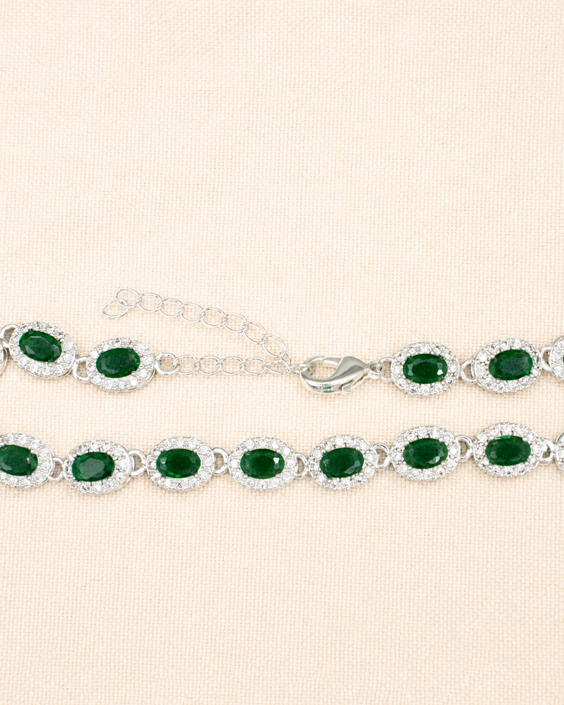 PULSERA JADE BAÑO EN PLATA