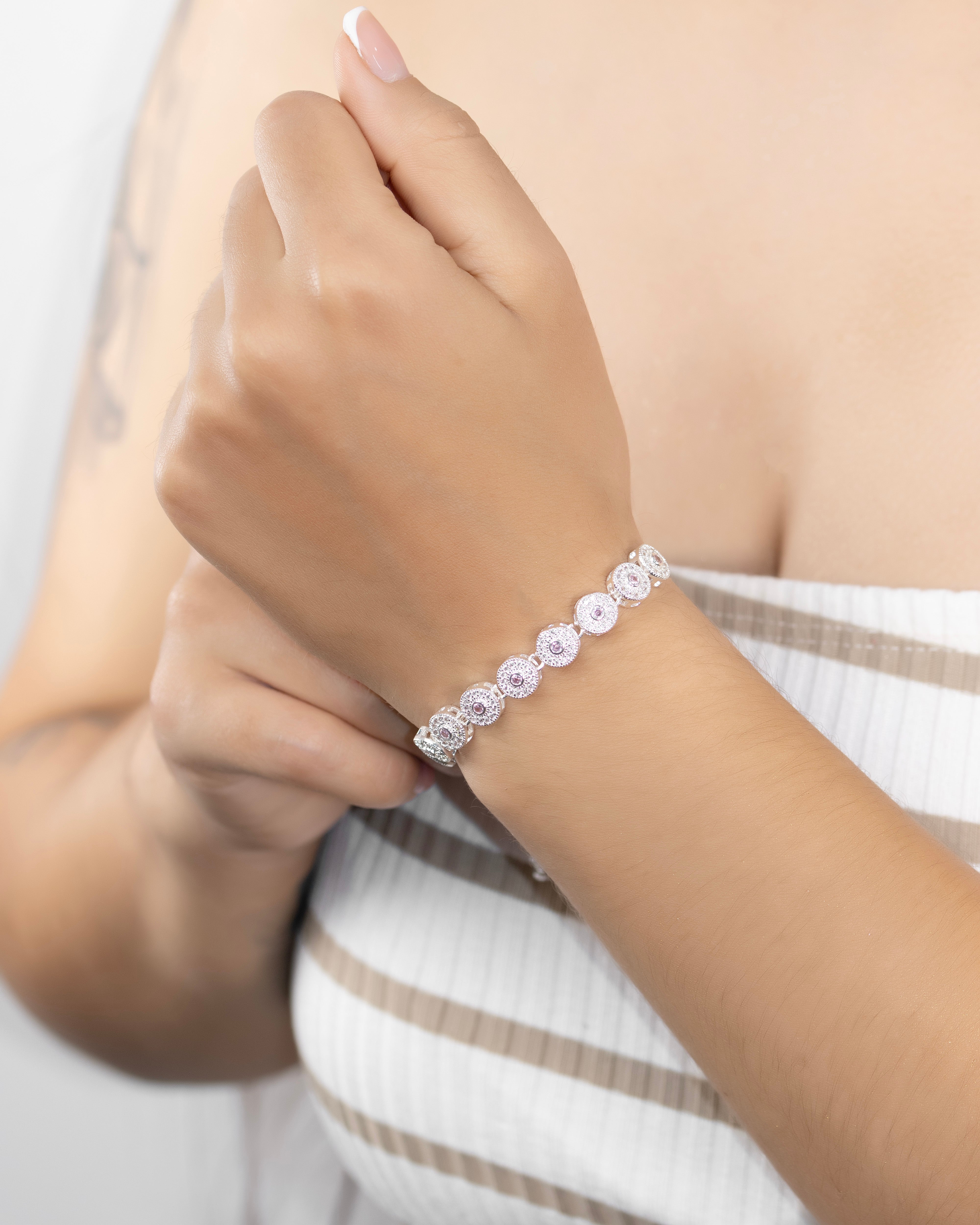 PULSERA LUMIÉRE BAÑO EN PLATA