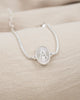 PULSERA MEDALLA INICIAL BAÑO EN PLATA