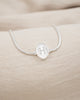 PULSERA MEDALLA INICIAL BAÑO EN PLATA
