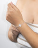 PULSERA MEDALLA INICIAL BAÑO EN PLATA