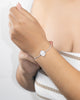 PULSERA MEDALLA INICIAL BAÑO EN PLATA