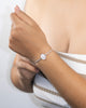 PULSERA MEDALLA INICIAL BAÑO EN PLATA