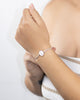 PULSERA MEDALLA INICIAL BAÑO EN PLATA