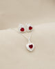 SET TOPO + CADENA CORAZÓN BAÑO DE PLATA