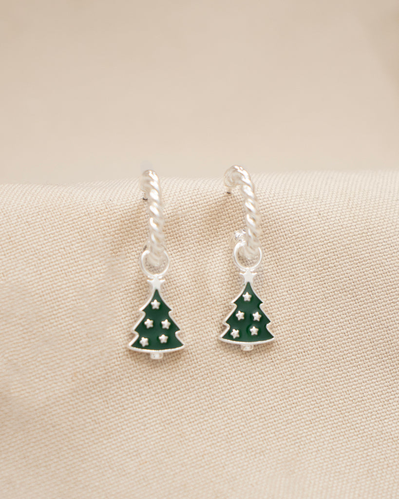 TOPO ARBOL CON ESTRELLAS NAVIDAD BAÑO PLATA