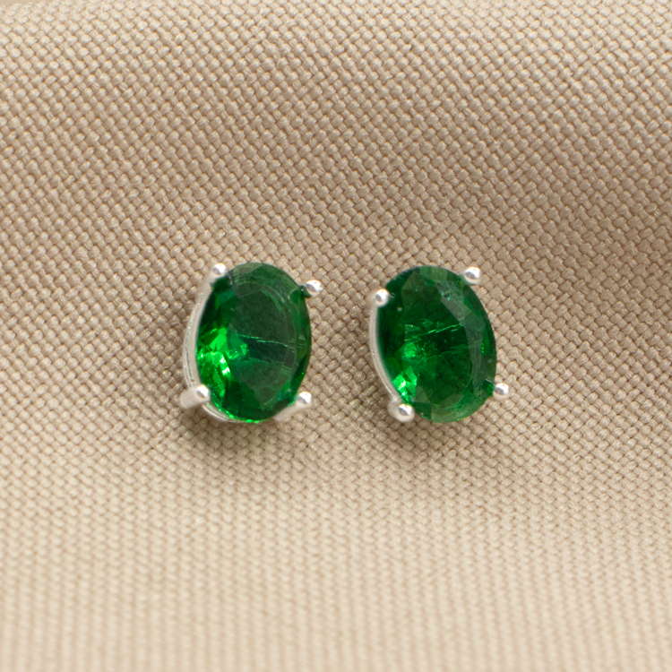 TOPO ESMERALDA BAÑO DE PLATA