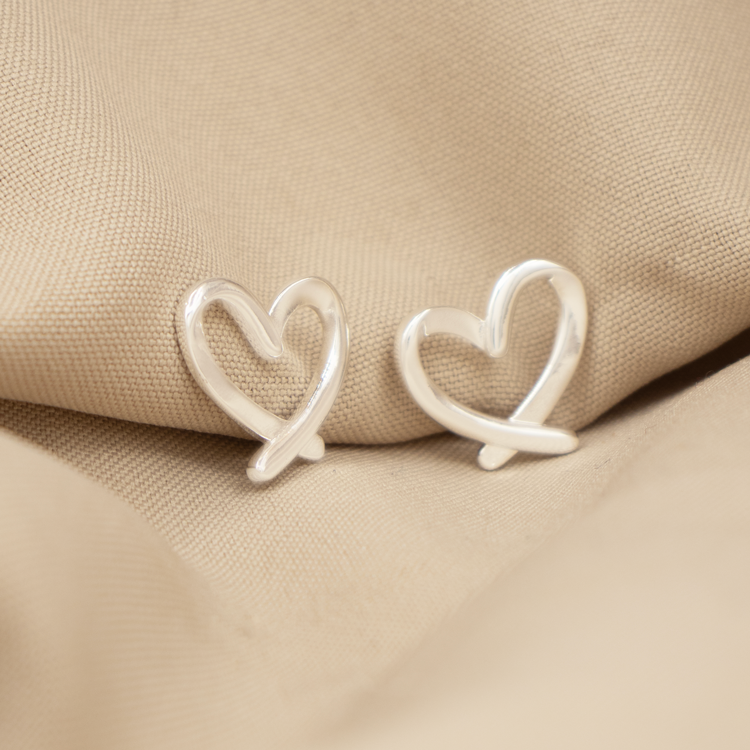 TOPO CORAZON DE LAZO BAÑO DE PLATA