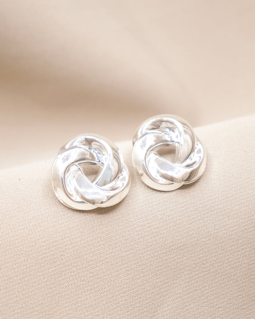 TOPO CIRCULO ENTRELAZADO BAÑO EN PLATA