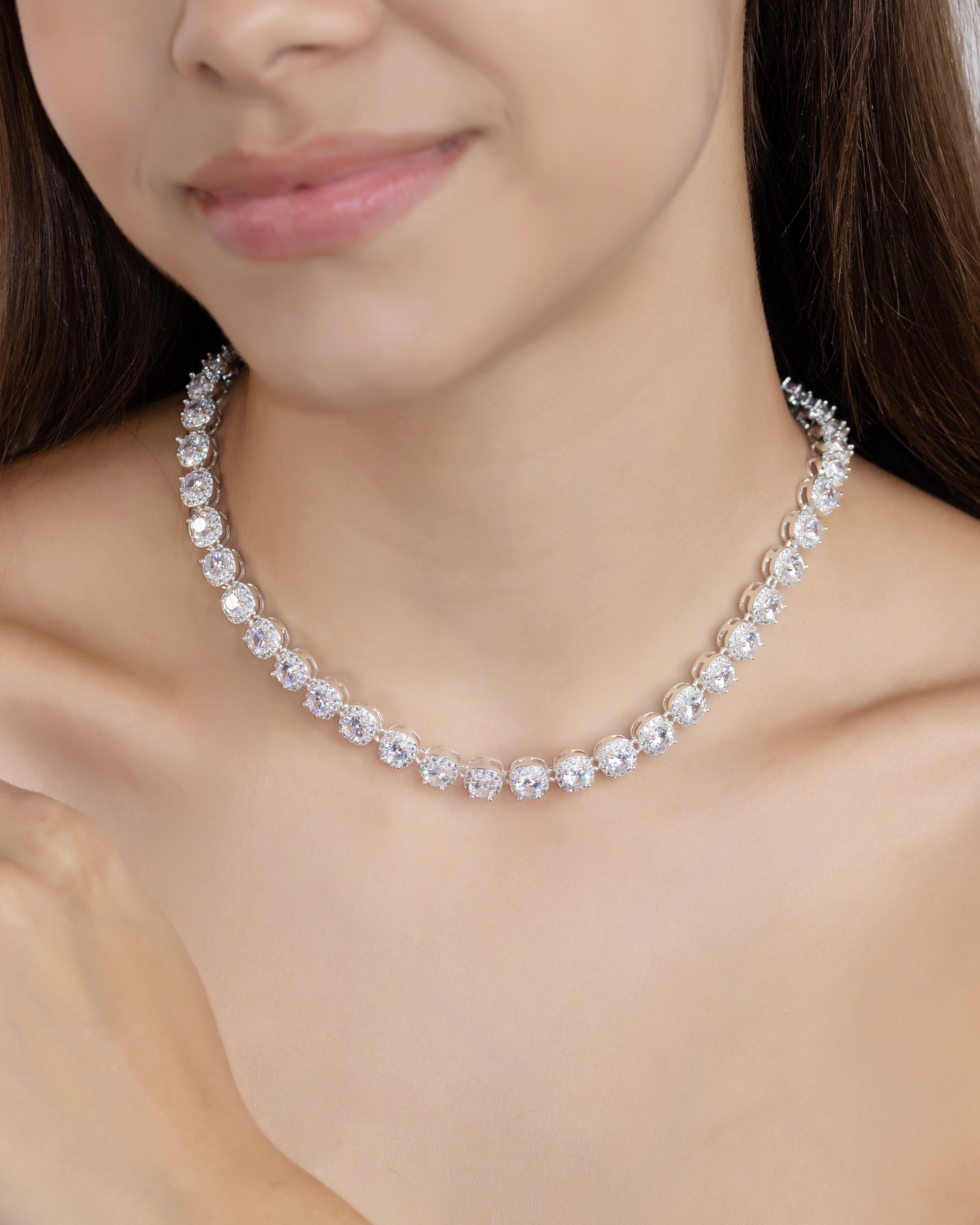 COLLAR ROYAL GLOW BAÑO EN PLATA