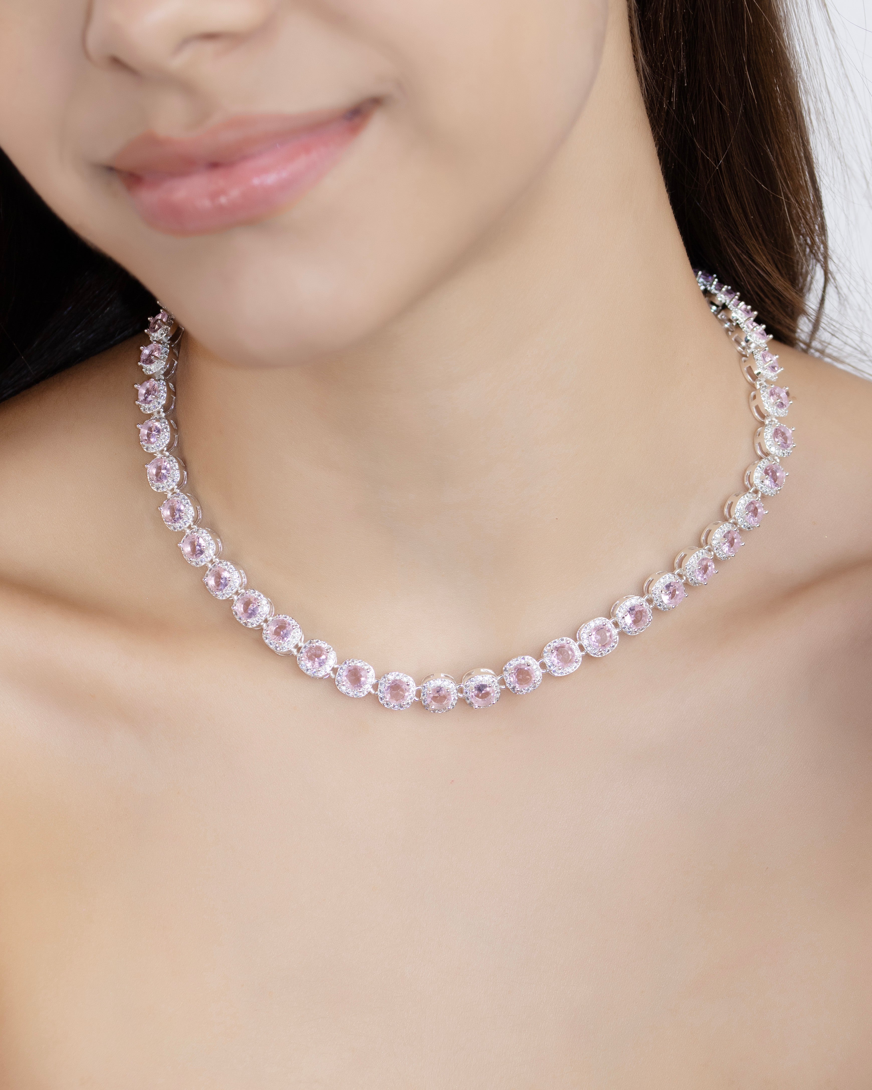 COLLAR ROYAL GLOW BAÑO EN PLATA